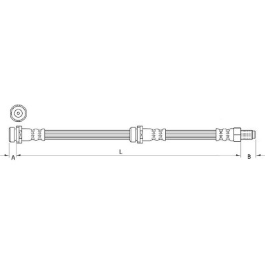 Metzger | Bremsschlauch | 4111034