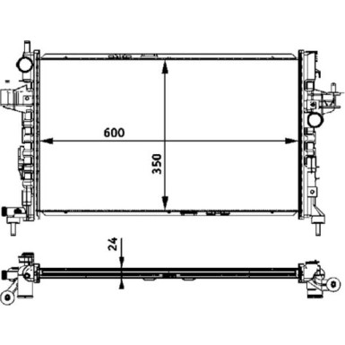 Mahle | Kühler, Motorkühlung | CR 422 000S
