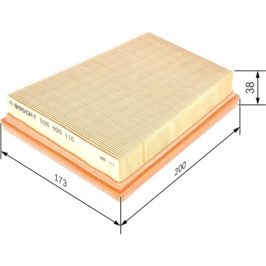 BOSCH F 026 400 110 Luftfilter