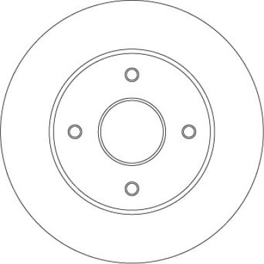 Bremsscheibe TRW SINGLE DF4452BS
