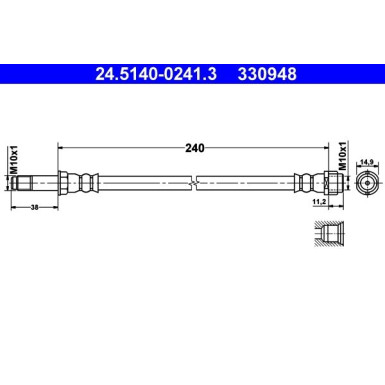 24.5140-0241.3 Bremsschlauch