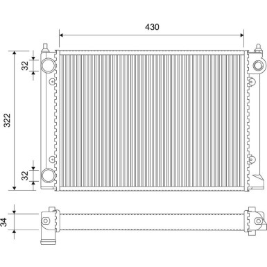 Valeo | Kühler, Motorkühlung | 716990