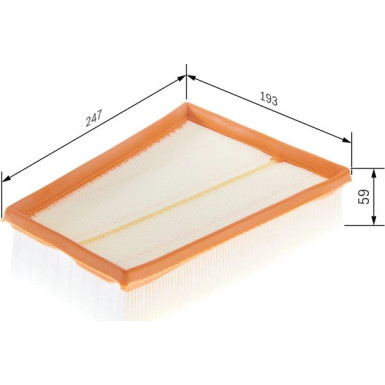 BOSCH F 026 400 138 Luftfilter BOSCH F 026 400 138 Luftfilter