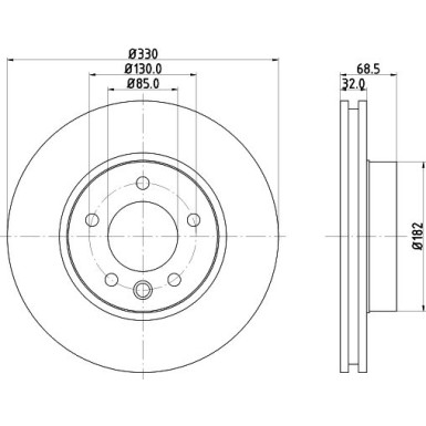 8DD 355 109-741 Bremsscheibe PRO 8DD 355 109-741 Bremsscheibe PRO