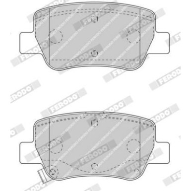 FDB4411 Bremsbelagsatz, Scheibenbremse PREMIER ECO FRICTION