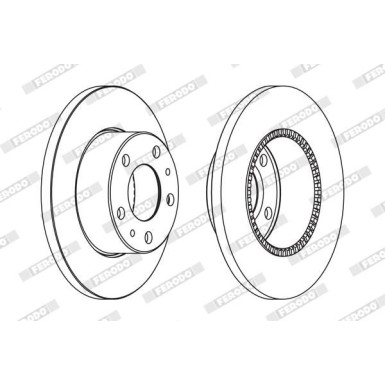 Ferodo | Bremsscheibe | FCR196A Ferodo | Bremsscheibe | FCR196A