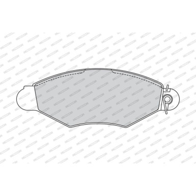 Ferodo Bremsbelagsatz, Scheibenbremse PREMIER ECO FRICTION FDB1135