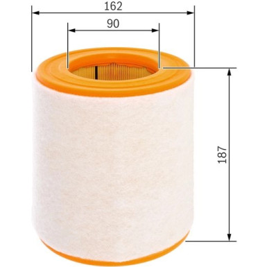 BOSCH F 026 400 261 Luftfilter BOSCH F 026 400 261 Luftfilter