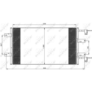35505 Kondensator, Klimaanlage EASY FIT