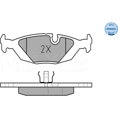 Meyle Bremsbelagsatz, Scheibenbremse MEYLE-ORIGINAL: True to OE 025 206 7516