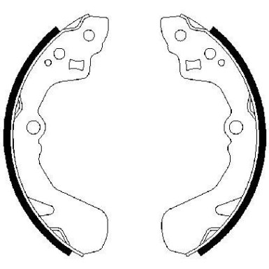 0 986 487 436 Bremsbackensatz