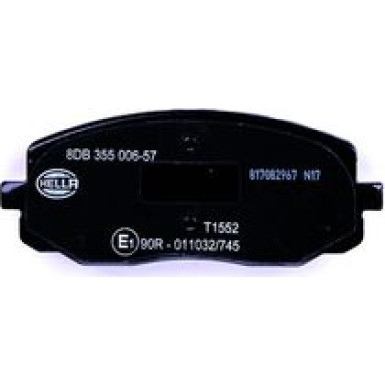 Hella | Bremsbelagsatz, Scheibenbremse | 8DB 355 006-571