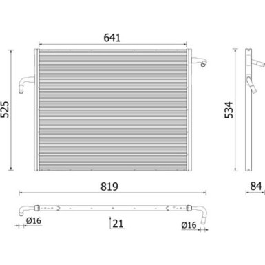 CR 2606 000P Kühler, Motorkühlung BEHR *** PREMIUM LINE ***
