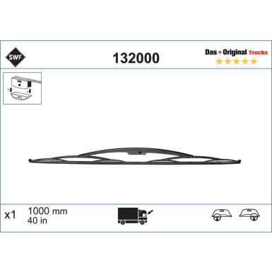SWF | Wischblatt | Scheibenwischer | 132000