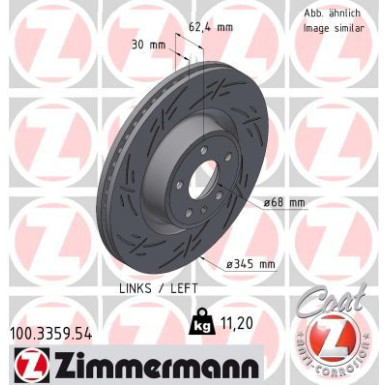Zimmermann | Bremsscheibe | 100.3359.54