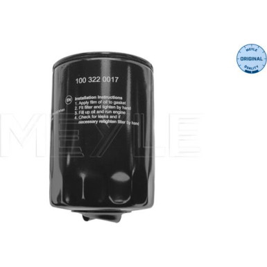 100 322 0017 Ölfilter MEYLE-ORIGINAL: True to OE.