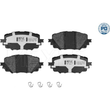 025 222 7115/PD Bremsbelagsatz, Scheibenbremse MEYLE-PD: Advanced performance and design.
