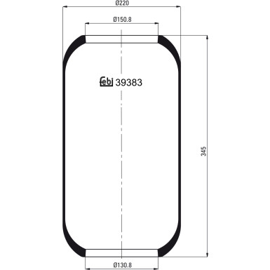 FEBI BILSTEIN 39383 Federbalg, Luftfederung