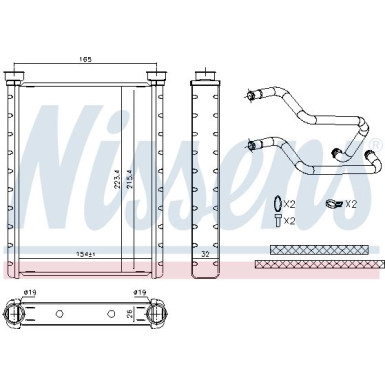 707178 Wärmetauscher, Innenraumheizung 707178 Wärmetauscher, Innenraumheizung