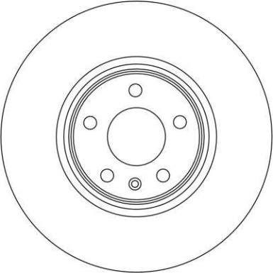 DF4358S Bremsscheibe TRW SINGLE