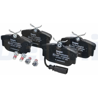 Delphi | Bremsbelagsatz, Scheibenbremse | LP1541