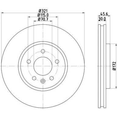 Hella | Bremsscheibe | 8DD 355 129-691