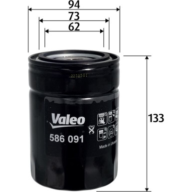 Valeo | Ölfilter | 586091