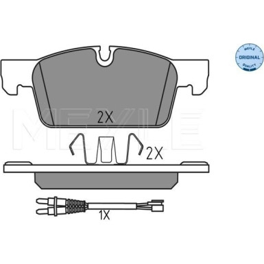 025 252 2217 Bremsbelagsatz, Scheibenbremse MEYLE-ORIGINAL: True to OE.