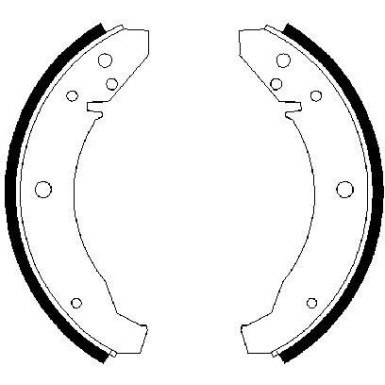 BOSCH | Bremsbackensatz | 0 986 487 099