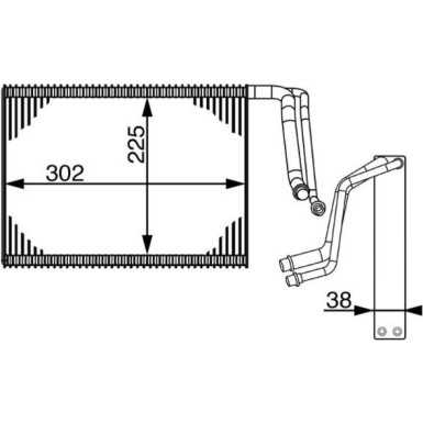 Mahle | Verdampfer, Klimaanlage | AE 143 000S