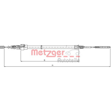 10.7406 Seilzug, Feststellbremse 10.7406 Seilzug, Feststellbremse