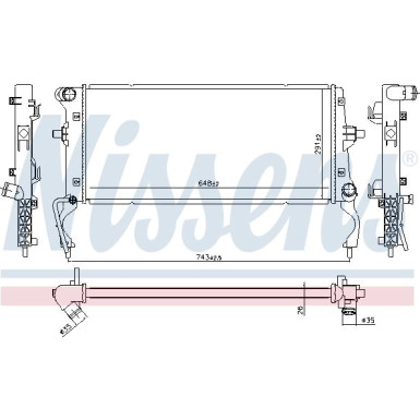 636728 Kühler, Motorkühlung 636728 Kühler, Motorkühlung