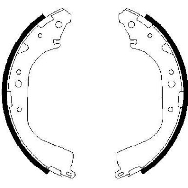 0 986 487 414 Bremsbackensatz