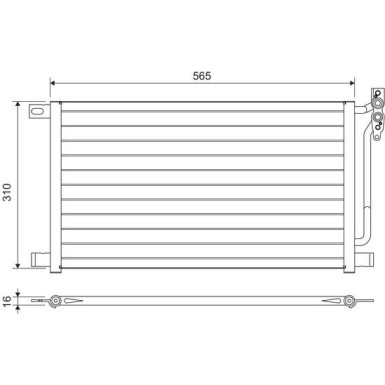 Valeo | Kondensator, Klimaanlage | 817405