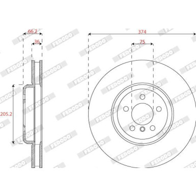 DDF2042RC-1 Bremsscheibe PREMIER