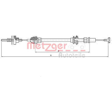 19.208E Seilzug, Kupplungsbetätigung