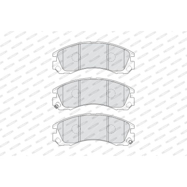 Ferodo | Bremsbelagsatz, Scheibenbremse | FDB1993