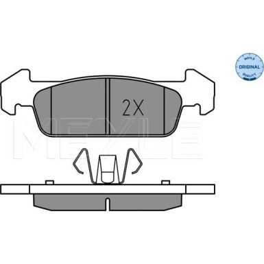 025 257 3817 Bremsbelagsatz, Scheibenbremse MEYLE-ORIGINAL: True to OE.