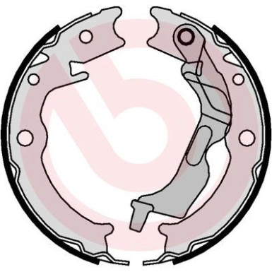 Brembo | Bremsbackensatz, Feststellbremse | S 10 520