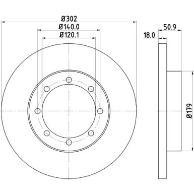 Hella | Bremsscheibe | 8DD 355 117-281