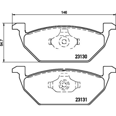 Hella | Bremsbelagsatz, Scheibenbremse | 8DB 355 008-591