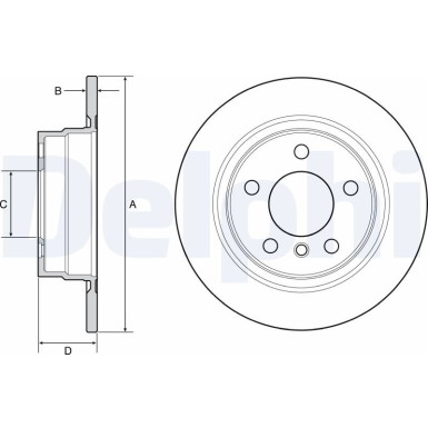 Delphi | Bremsscheibe | BG4649C
