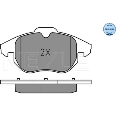 025 234 0220 Bremsbelagsatz, Scheibenbremse MEYLE-ORIGINAL: True to OE.