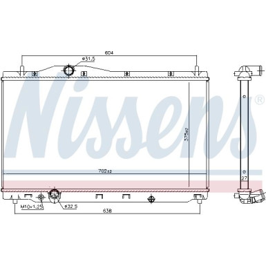 Nissens | Kühler, Motorkühlung | 606701