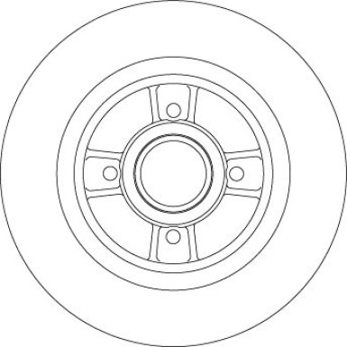 Bremsscheibe TRW SINGLE DF4272BS