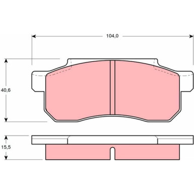 GDB361 Bremsbelagsatz, Scheibenbremse