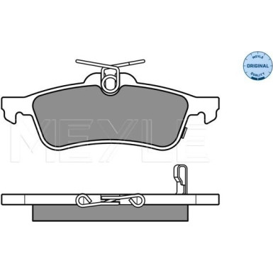 Meyle Bremsbelagsatz, Scheibenbremse MEYLE-ORIGINAL: True to OE 025 245 7415/W