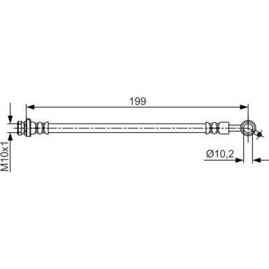 BOSCH | Bremsschlauch | 1 987 481 698