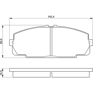 0 986 424 319 Bremsbelagsatz, Scheibenbremse