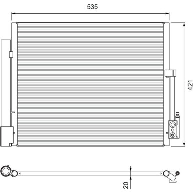 Valeo | Kondensator, Klimaanlage | 814382